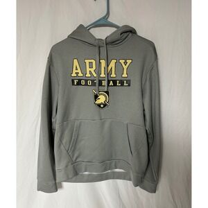 Champion Army Football Hoodie Mens Sm Grey West Point Black Knights Sweatshirt